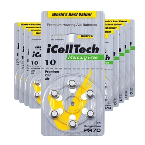 Icelltech Hearing Aid Batteries Size 312 Ozbatteries