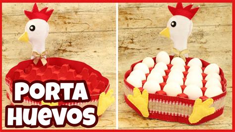 DIY PORTA HUEVOS RECICLADO FACIL Y HERMOSA YouTube