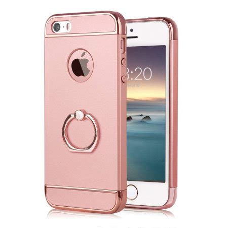 Olixar XRing IPhone SE Finger Loop Case Rose Gold