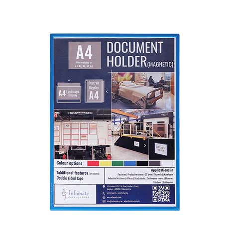 Blue Magnetic Document Holder At Best Price In Mumbai Id 21046000188