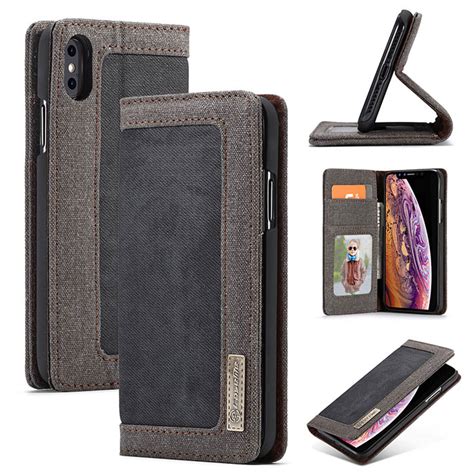 Caseme Iphone Xr Wallet Kickstand Magnetic Flip Case Black