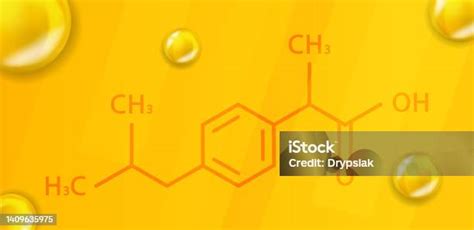 Ibuprofen Chemical Formula Ibuprofen 3d Realistic Chemical Molecular ...