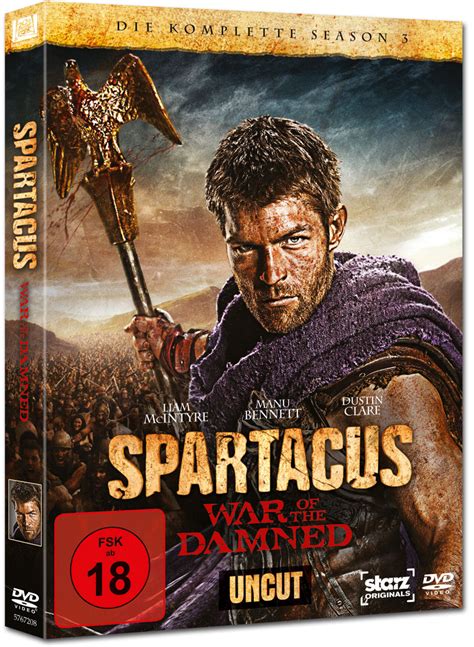 Spartacus War Of The Damned Season 3 Box Uncut 4 Dvds [dvd Filme