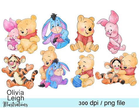 Conjunto De Baby Winnie The Pooh Piglet Eeyore Y Tigger Etsy M Xico