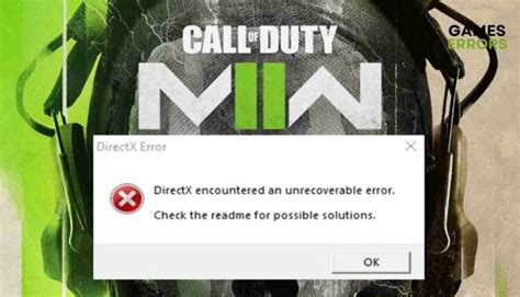 How To Fix MW2 DirectX Error Easy Quick Guide