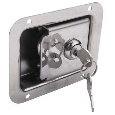 Paddle Slam Latch With Lock And Key Travel Trailer Lock Stainless Steel