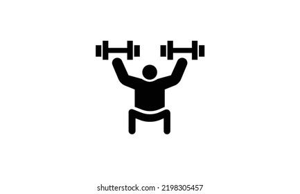 Fitness Exercise Vector Logo Design Stock Vector (Royalty Free ...