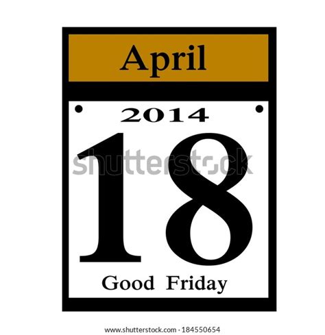 Good Friday Calendar Date Icon Stock Illustration