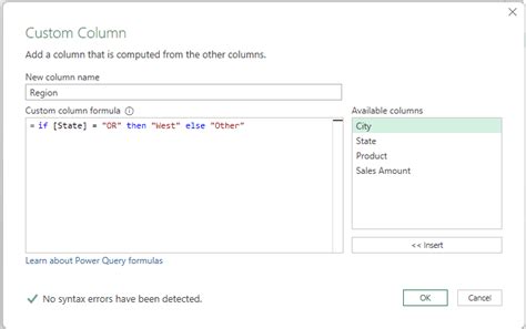 Excel Power Query If Statements With Conditional Columns