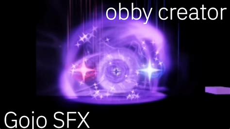 Obby Creator Showcase Vfx Hollow Purple Youtube