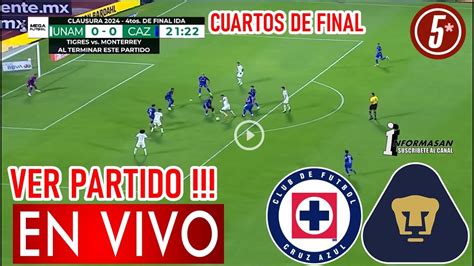 Cruz Azul Vs Pumas En Vivo Donde Ver A Que Hora Juega Cruz Azul Vs Pumas Partido Vuelta 4tos