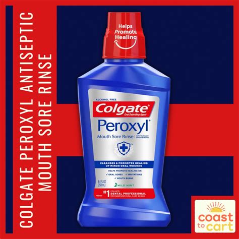 Colgate Peroxyl Antiseptic Mouth Sore Rinse 250 Ml Shopee Philippines