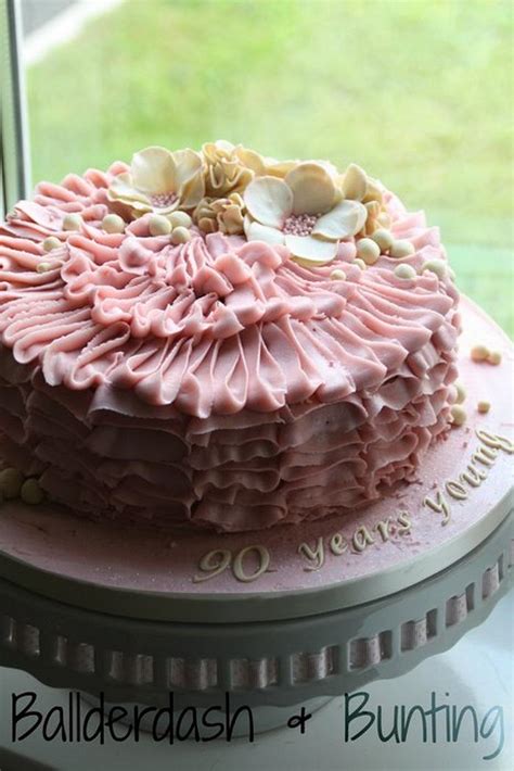 Pink Buttercream Ruffles Decorated Cake By Ballderdash CakesDecor