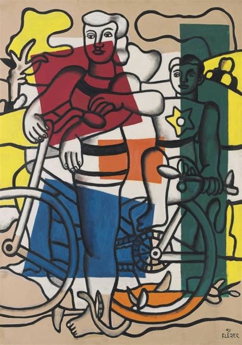 fernand léger les cyclistes Painting Art Artwork