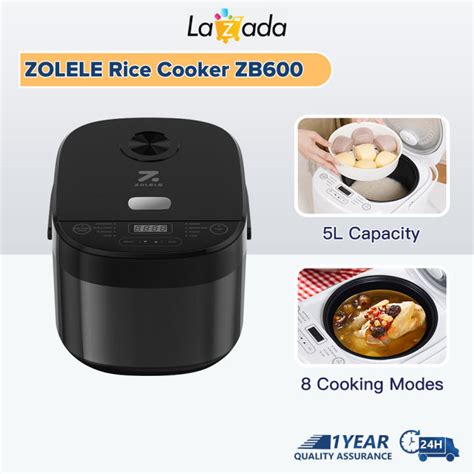 【1 Year Warranty】zolele Rice Cooker Zb600 5l Non Stick Electric Cooker Multi Cooker Periuk Nasi