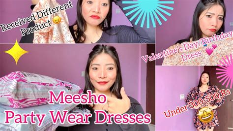 Meesho Dresses Haul Valentines Day Birthday Party Dresses Try On