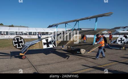 A Replica Ww Fokker Triplane Triplane Aircraft At Breighton General