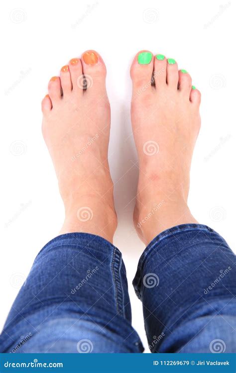 Women Legs With Nice Nails Pedicure Stock Image Image Of Treatment