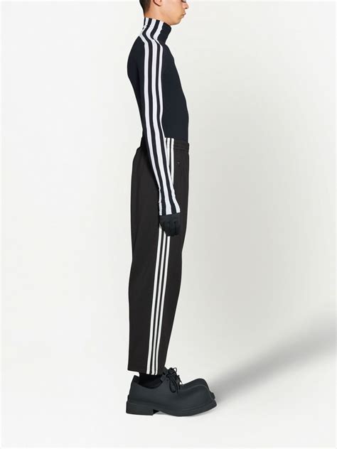 Balenciaga X Adidas Side Stripe Cropped Track Pants Farfetch