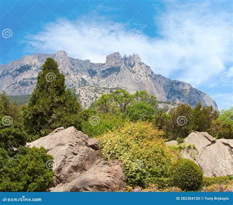 Spring mountain landscape stock photo. Image of nature - 282304120