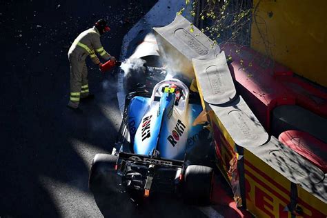 Robert Kubica crash at Azerbaijan GP: Williams driver crashes into wall ...