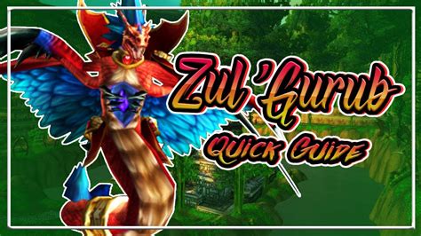 Zulgurub│quick Guide│wow Classic Youtube