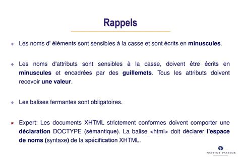 Le Langage Html Xhtml Ecriture De Pages Web Lionel Lafitte Ppt