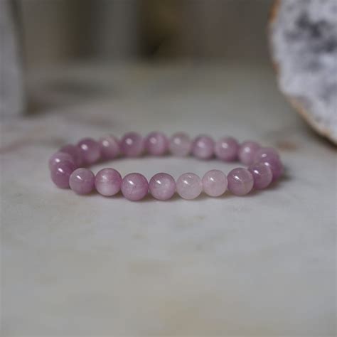 Love Bracelet Pink Kunzite Bracelet For Compassion Beaded Kunzite