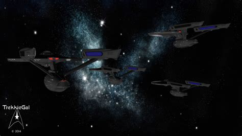 Formation 4 Star Trek Ships Uss Yorktown Uss Lexington