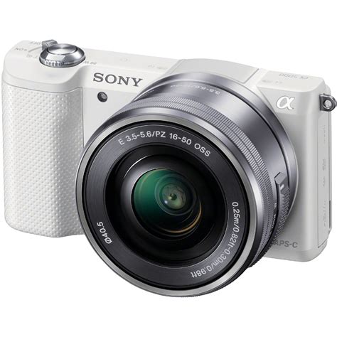 Sony Alpha a5000 Mirrorless Digital Camera ILCE5000L/W B&H Photo