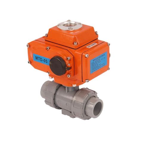 24V DC Electric Water Treatment Control Plastic CPVC Ball Valve 2 3 Way