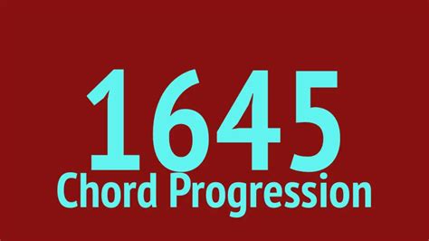 1645 Chord Progression In C