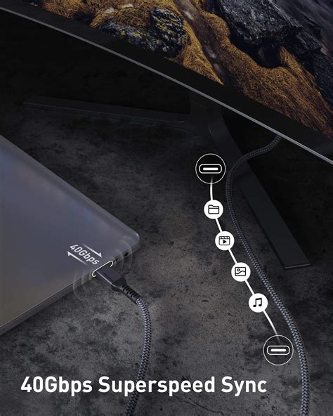 Maxonar Ft Thunderbolt Cable With Gbps Data Sync W