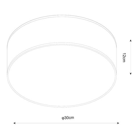 LAMPA WEWNĘTRZNA SUFITOWA ZUMA LINE CLARA CEILING CL12029 D30 BK Do