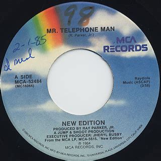 New Edition / Mr.Telephone Man c/w Instrumental (7inch), MCA | 中古レコード通販 大阪 Root Down Records. 45