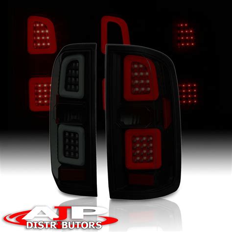 Ajp Distributors Black Housing Smoke Lens Led Tail Lights Brake Stop Signal Lamps Compatible