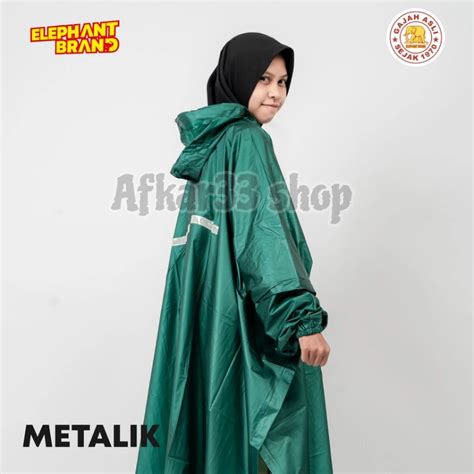 Jual Jas Hujan Ponco Lengan Elephant Brand Metalik R Shopee Indonesia