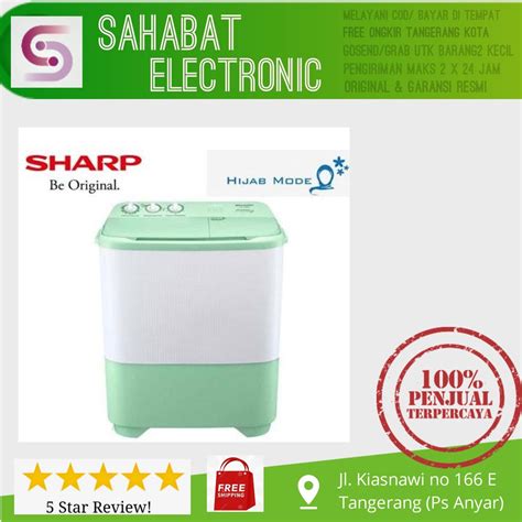 Jual Mesin Cuci Sharp Tabung Kapasitas Kg Es T Sj Shopee Indonesia