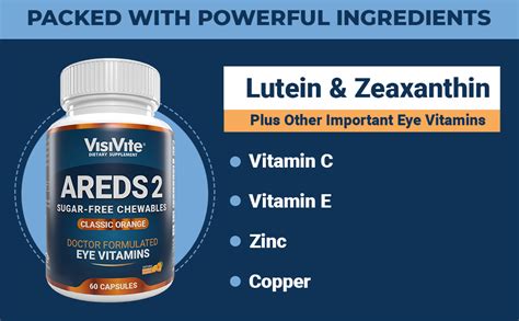 Areds 2 Sugar Free Eye Vitamins Alternative To Lutein Gummies For Eyes Lutein