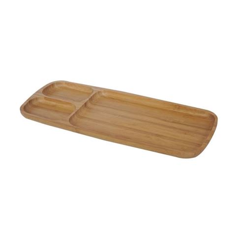 3 Part Entertainment Breakfast Bamboo Wooded Food Serving Tray Buy