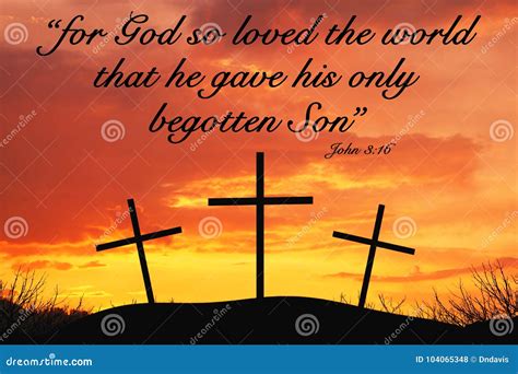 Christian Motivational Quote With Three Crosses On Top Of Hill Royalty