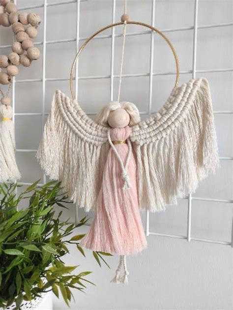 Macrame Angel Christmas Angel Personalized Macramé Angel - Etsy