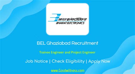 BEL Ghaziabad Recruitment 2024 77 Trainee Engineer And Project