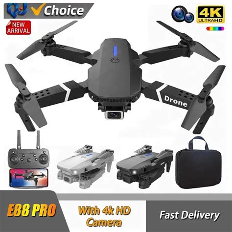 Drone E88Pro RC Avec Cam Ra HD Grand Angle H Licopt Re Pliable WIFI FPV