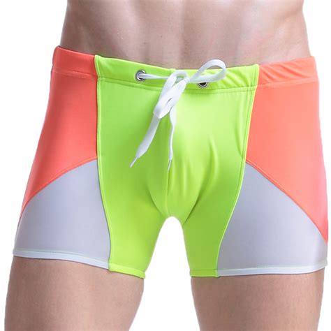 Icvfdpl Mens Swimming Trunks Briefs Sexy Lace Up Assorted Colors Embarrassing Swimming Hot