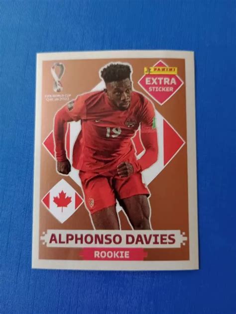 ALPHONSO DAVIES BRONZE FIFA World Cup Qatar Panini Extra Sticker WM