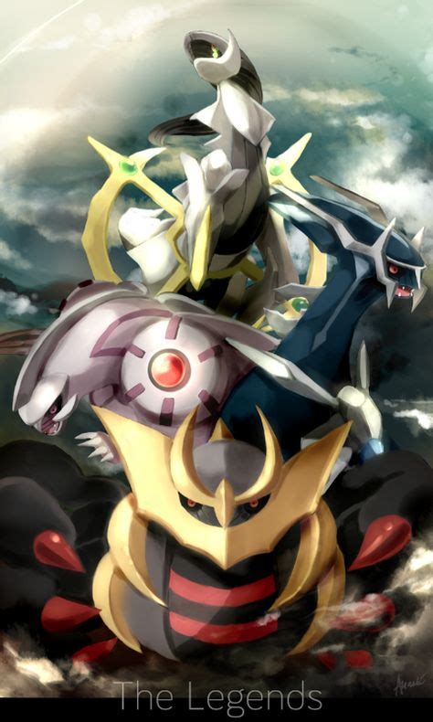 Arceus Palkia Dialga And Giratina Pokemon Art Anime Pokemon Pictures