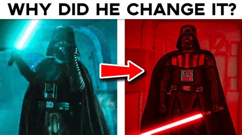 Why Darth Vader Turned His Lightsaber Red Canon Youtube