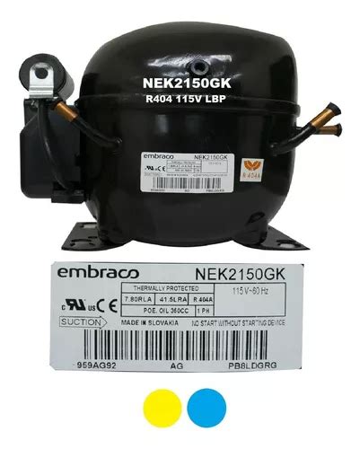 Nek Gk Compresor Fraccionario Embraco Hp Pesado Para