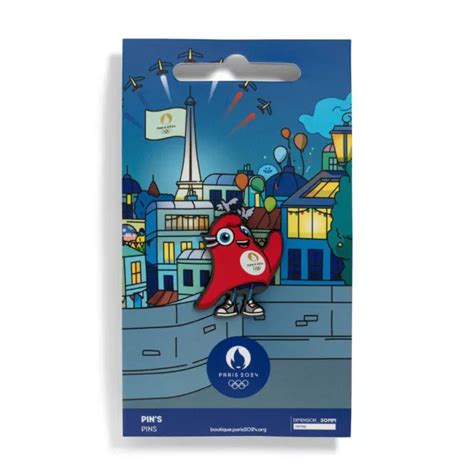 Pins Mascotte Bienvenue Jeux Olympiques De Paris 2024 Jo Officiel Eur